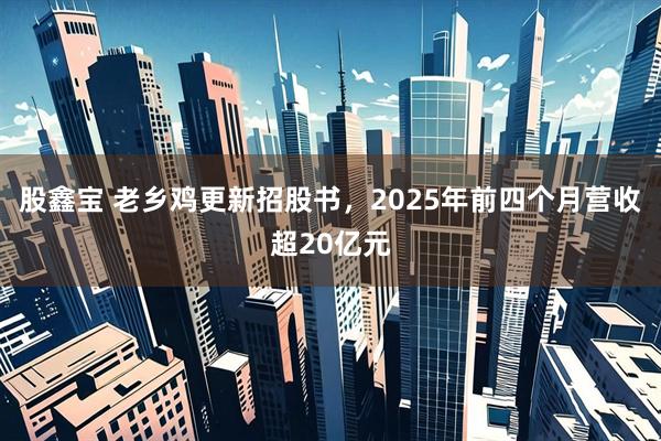 股鑫宝 老乡鸡更新招股书，2025年前四个月营收超20亿元